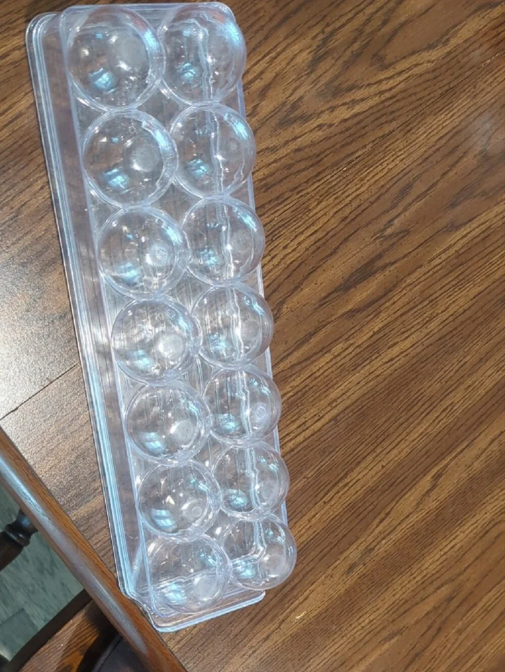 Clear Plastic Egg Storage Container - Fridge Binz Transparent 14 Ct Egg Box